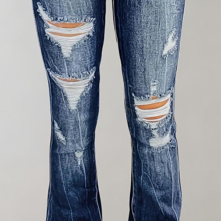 Pirkko - Charming vintage trousers with a flared cut and trendy teardrops