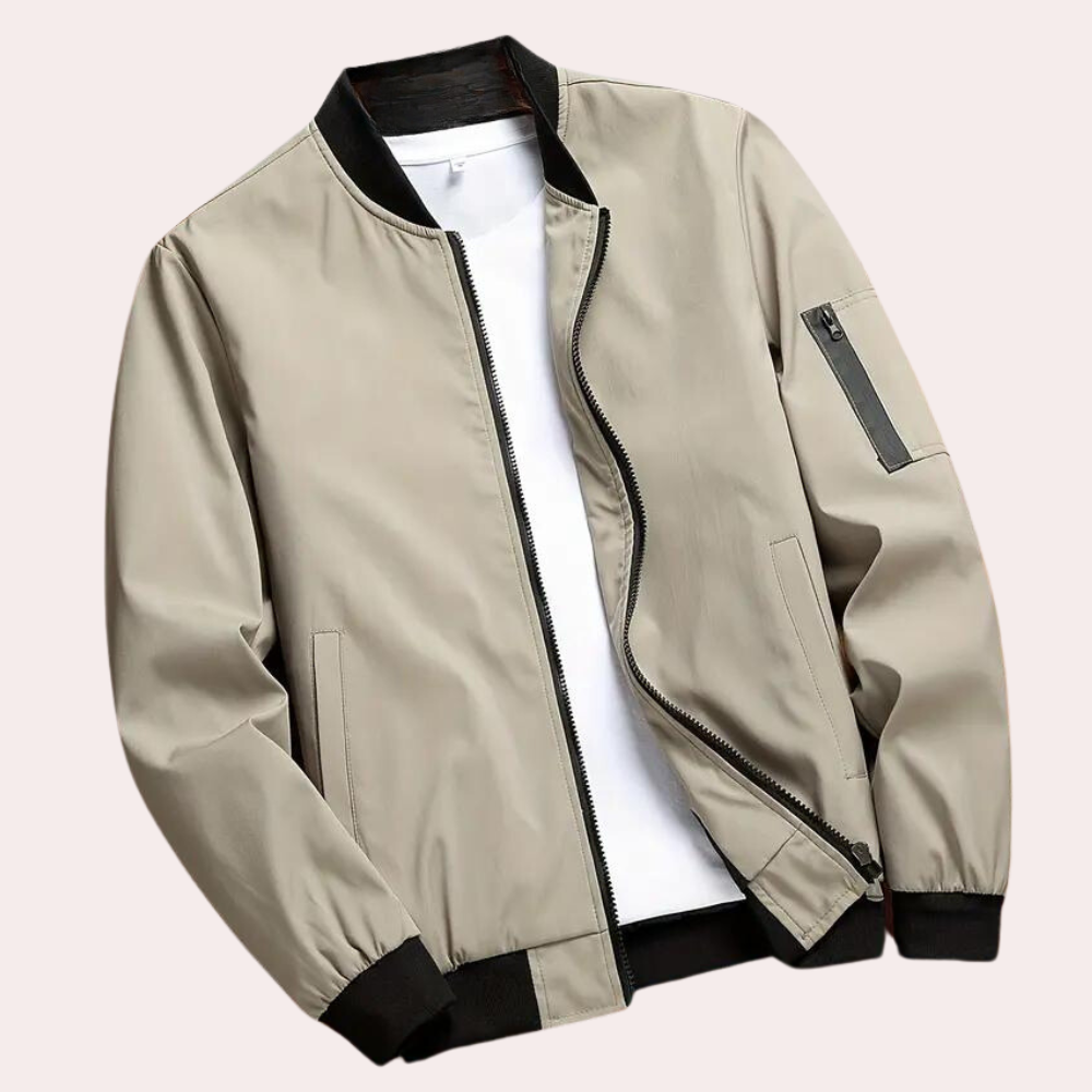 Stylish men's bomber jacket - Artiom, ideal for elegant styling