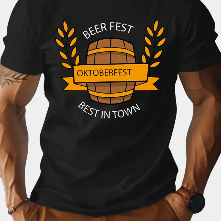 Stilvolles und Bequemes Herren T-Shirt im Oktoberfest-Look von Aleksei!