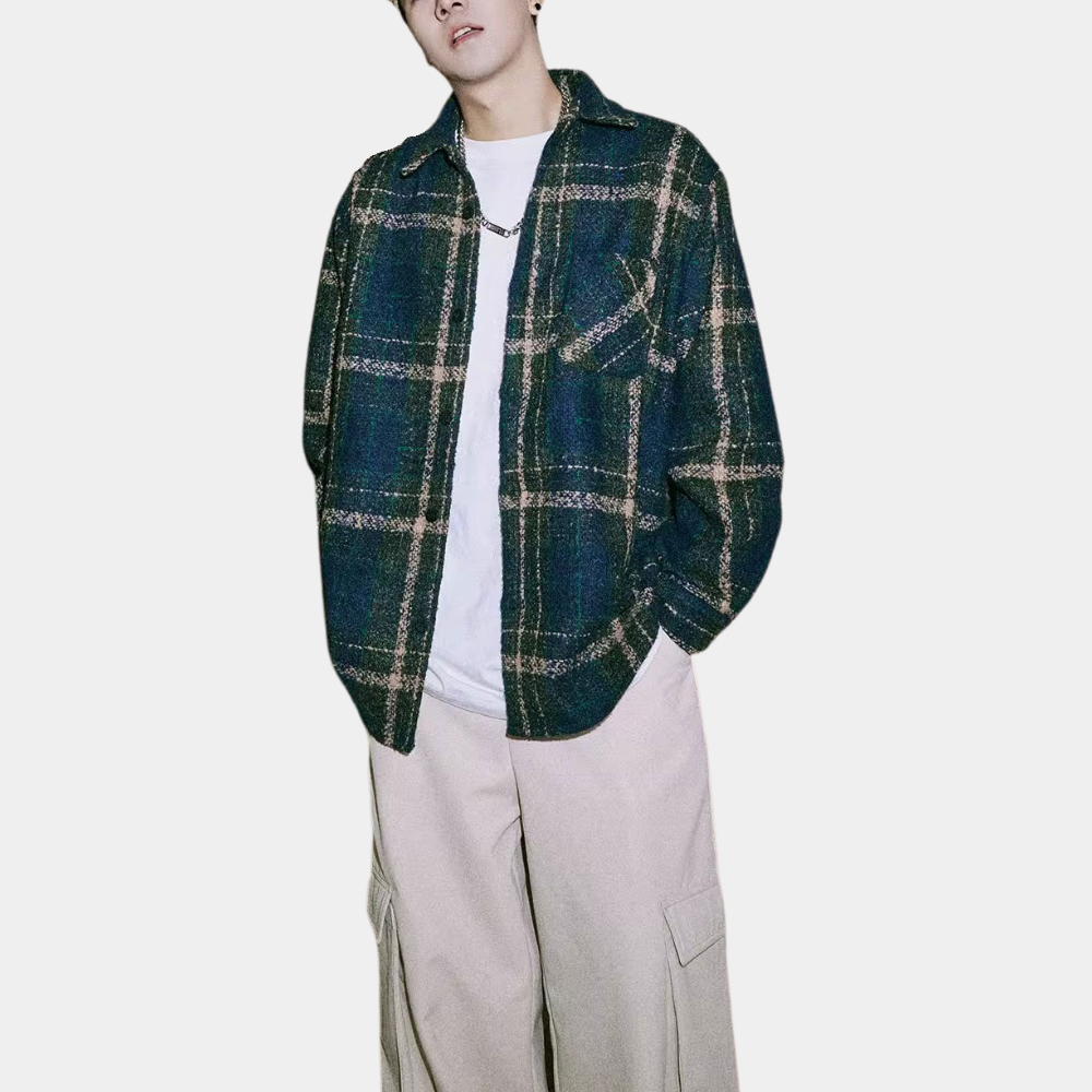 Elegant men's checked jacket - the perfect combination of style and comfort!