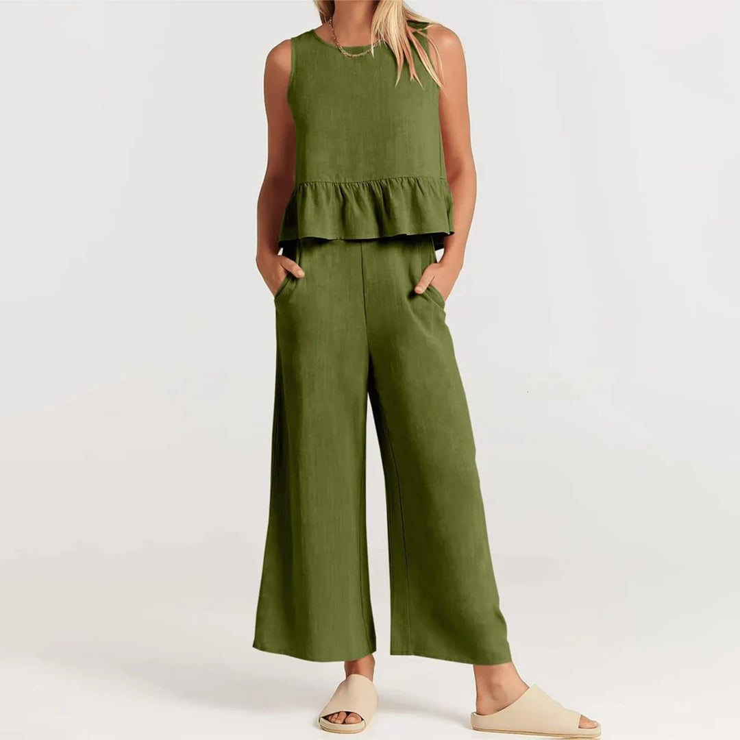 ALINA - Elegant two-piece summer set for sophisticated style