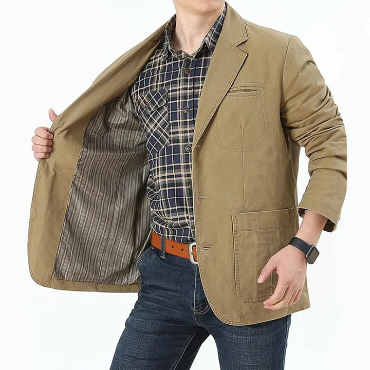 Elegant vintage-style jacket with jacquard pattern for the modern man - Harry