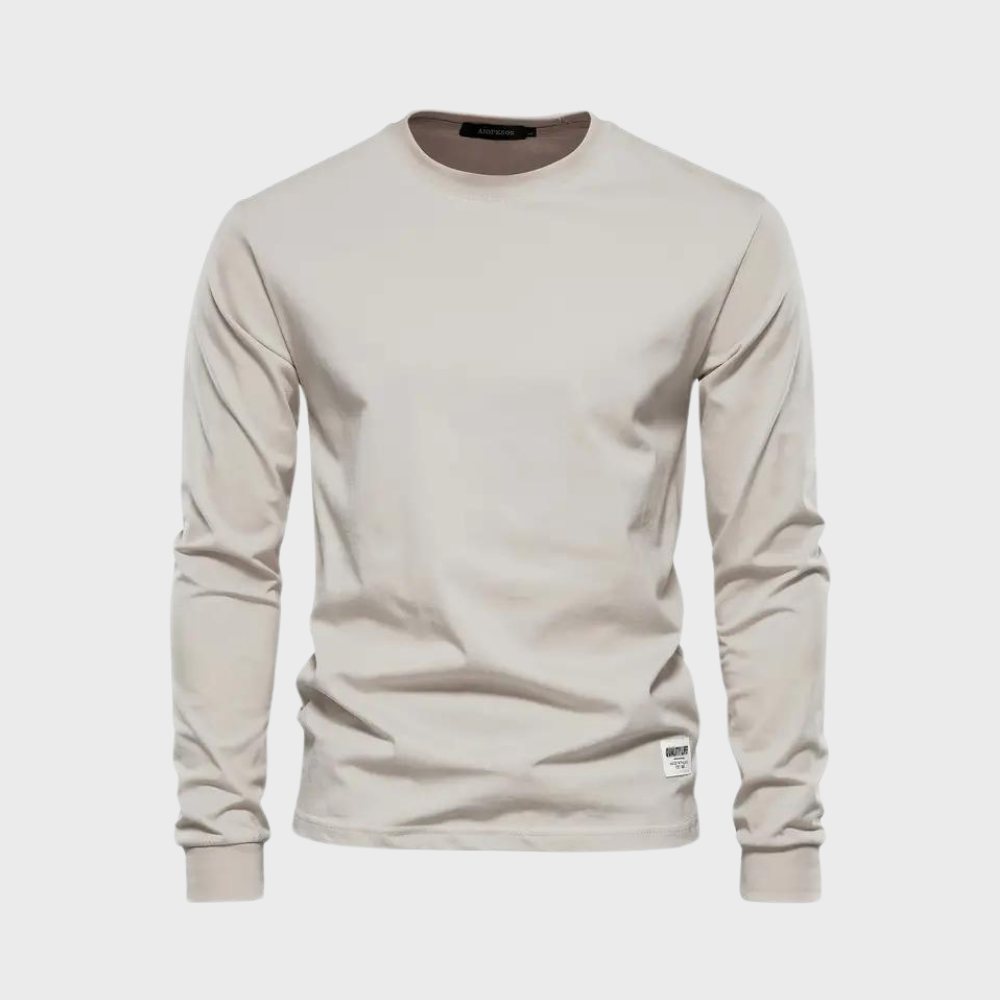 Elegant matte long sleeve T-shirt - classics at their best