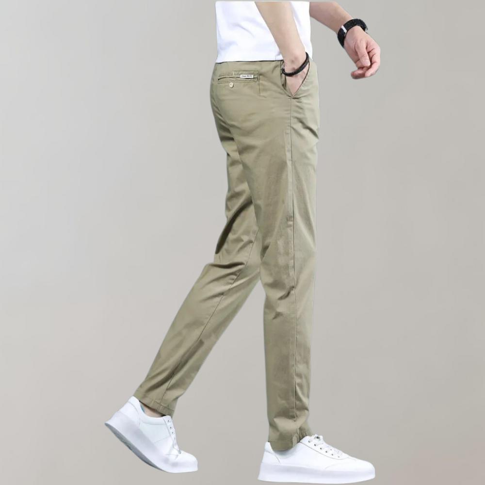 Villum - Chino trousers with elasticated waistband for maximum comfort and freedom of movement