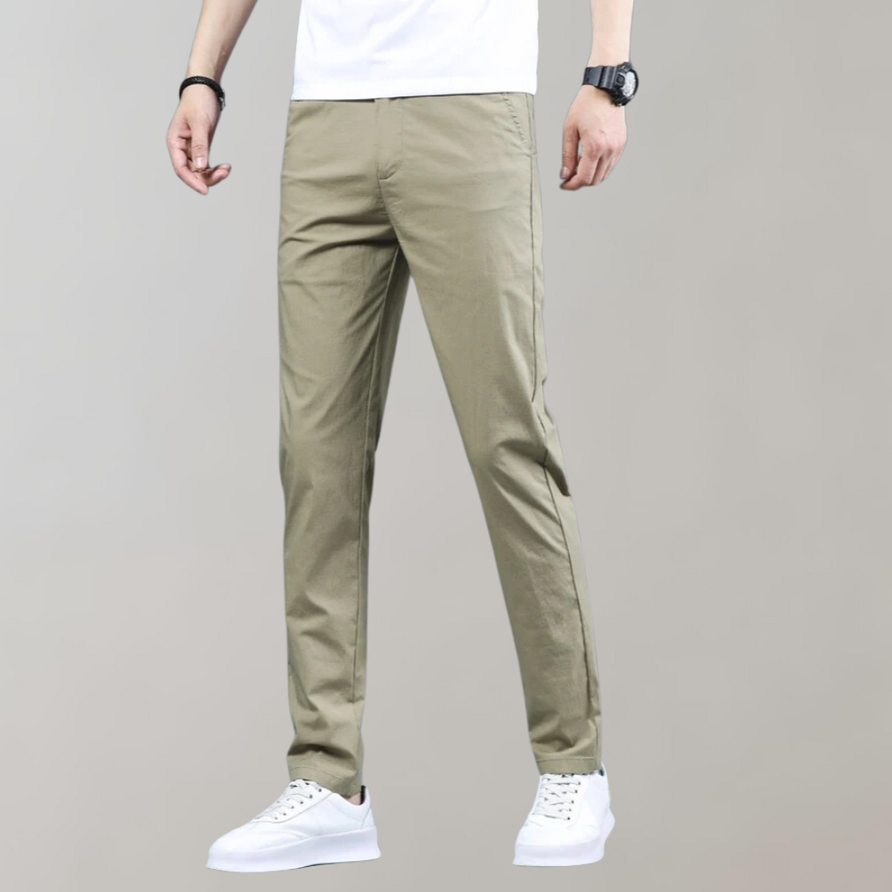 Villum - Chino trousers with elasticated waistband for maximum comfort and freedom of movement