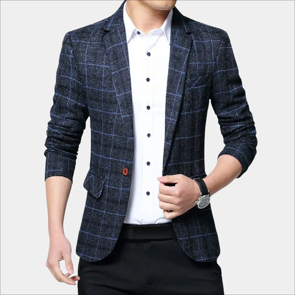 Elegant checked jacket for men from Balder brand