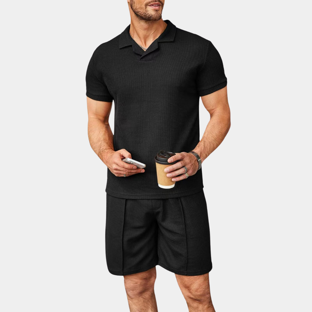 Gabin - Summer elegance for men: a chic two-piece casual set