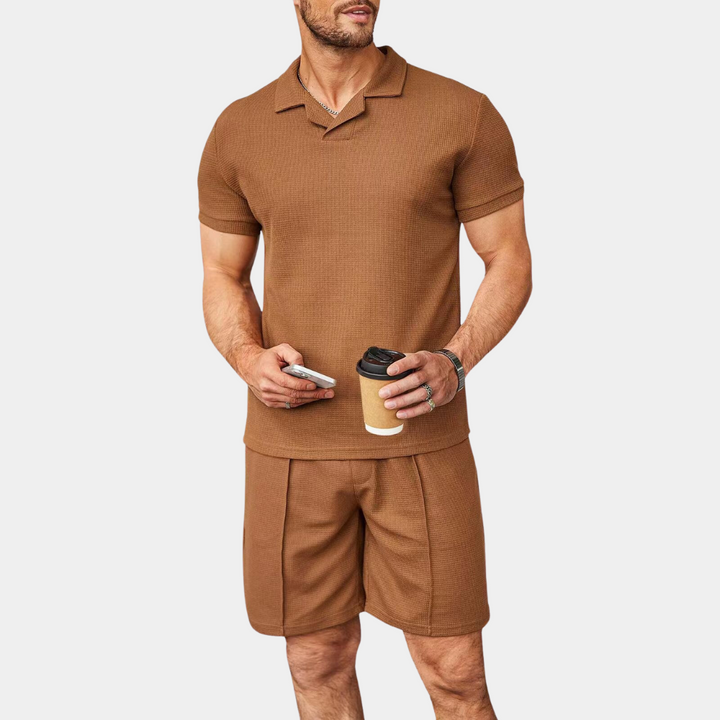 Gabin - Summer elegance for men: a chic two-piece casual set