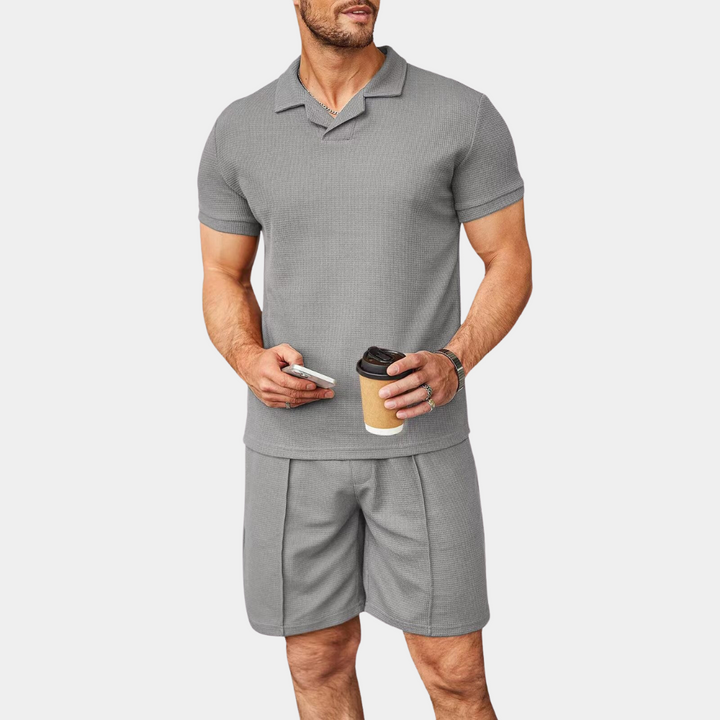Gabin - Summer elegance for men: a chic two-piece casual set