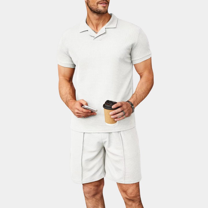 Gabin - Summer elegance for men: a chic two-piece casual set