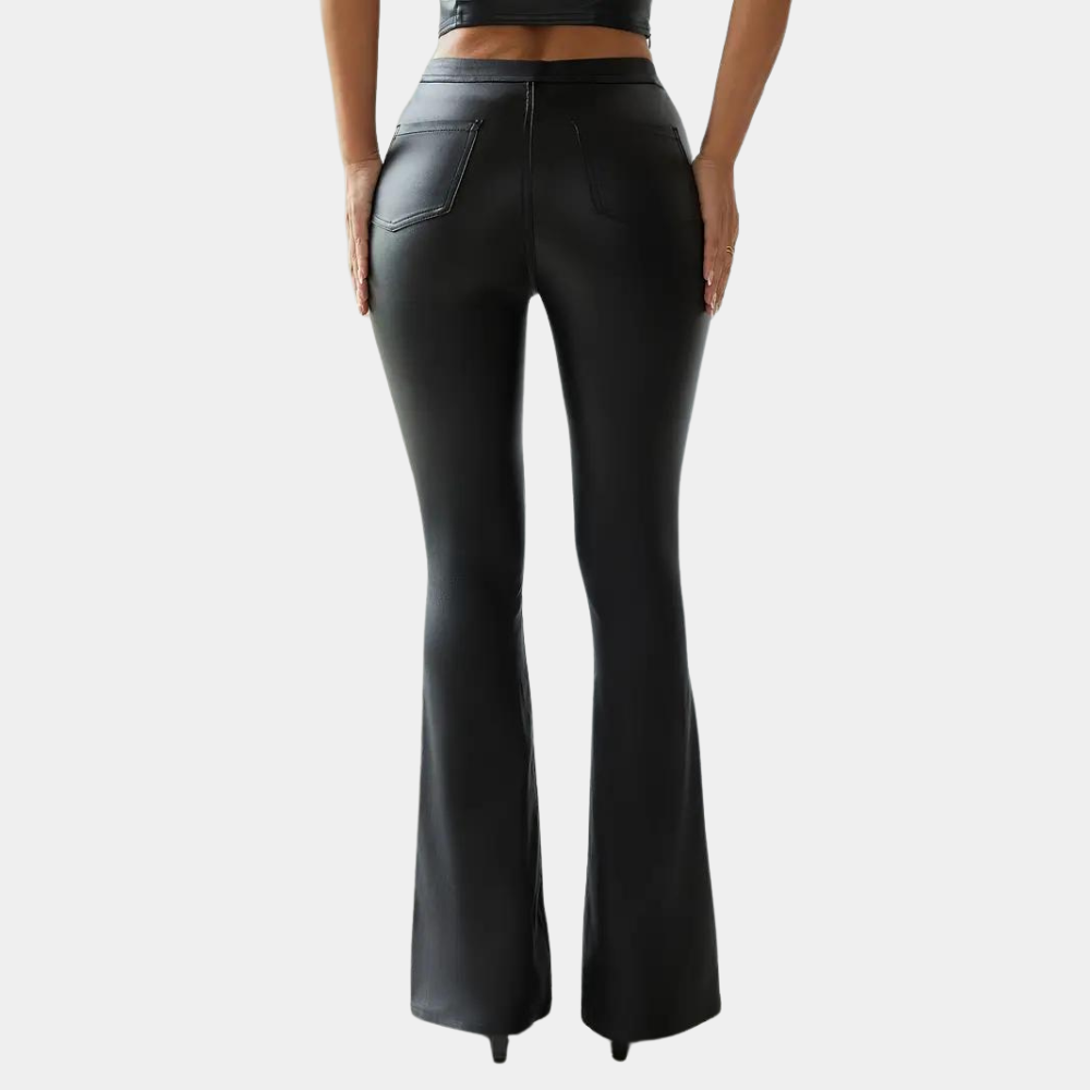 Rosalie - Elegant women's slim trousers with fashionable flared bottom