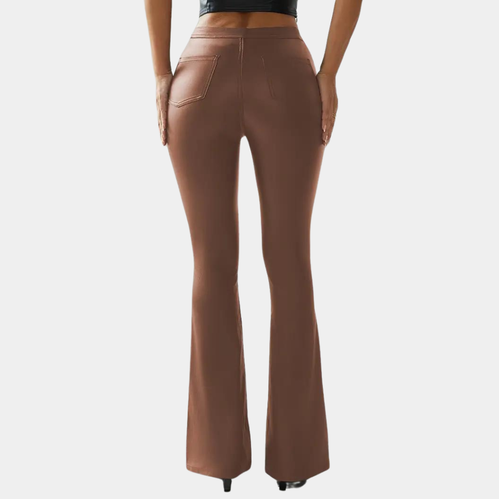 Rosalie - Elegant women's slim trousers with fashionable flared bottom