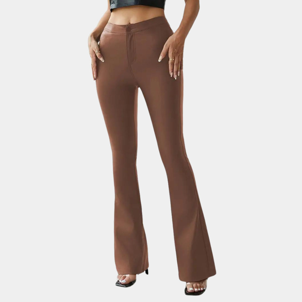 Rosalie - Elegant women's slim trousers with fashionable flared bottom