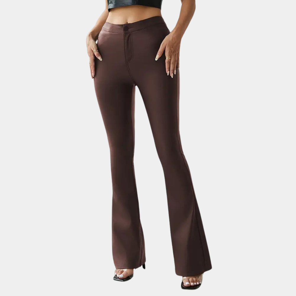 Rosalie - Elegant women's slim trousers with fashionable flared bottom