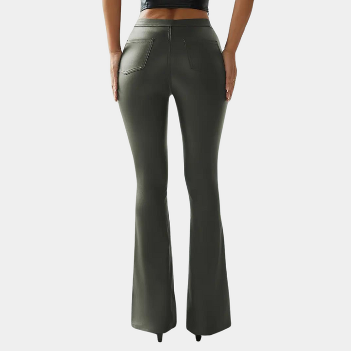 Rosalie - Elegant women's slim trousers with fashionable flared bottom