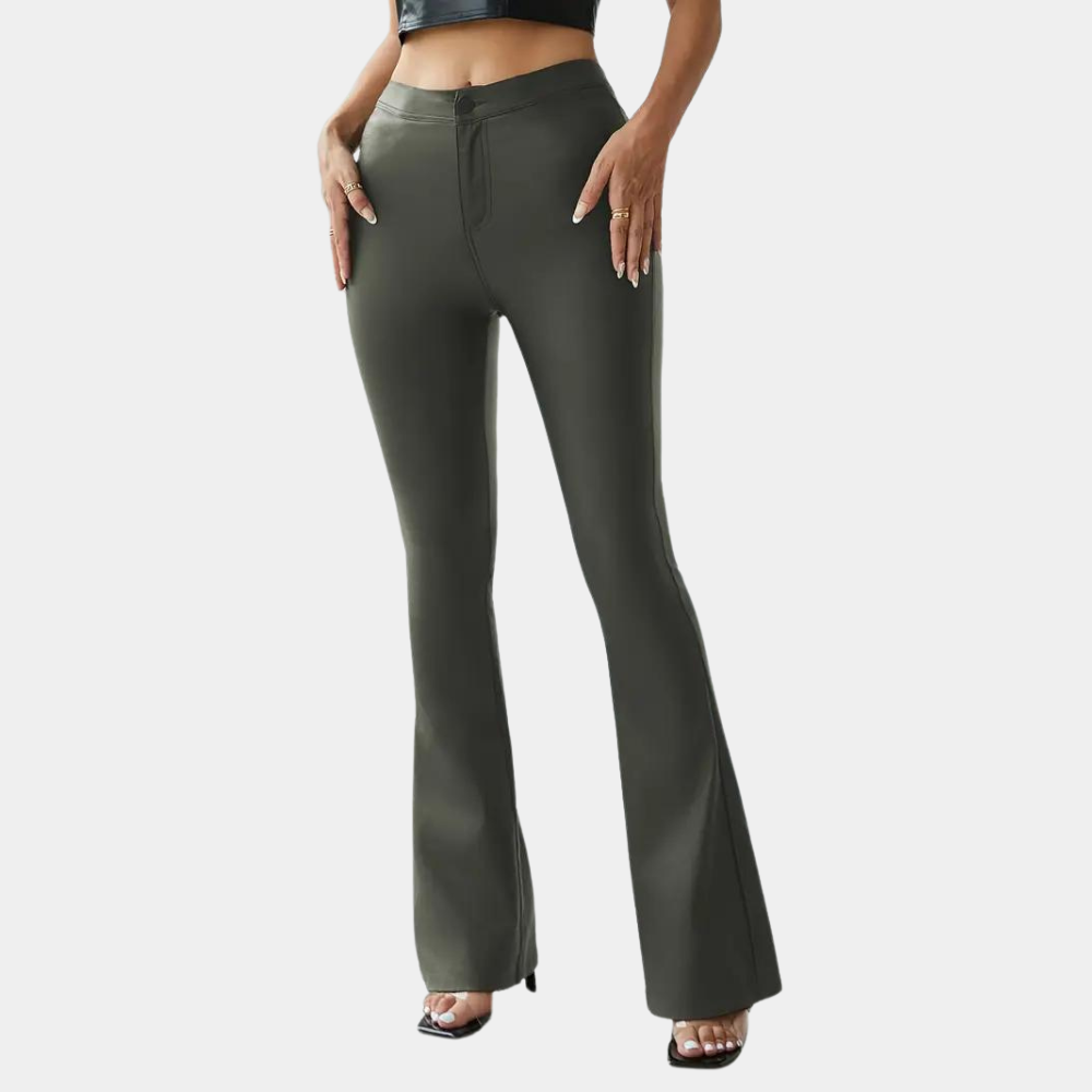Rosalie - Elegant women's slim trousers with fashionable flared bottom