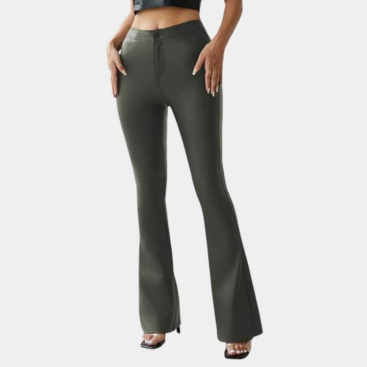Rosalie - Elegant women's slim trousers with fashionable flared bottom