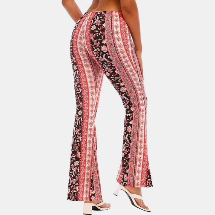 Soleil - airy, flared boho trousers for women who mix casual with elegant