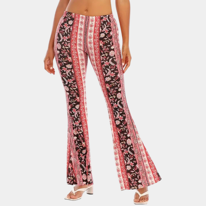 Soleil - airy, flared boho trousers for women who mix casual with elegant