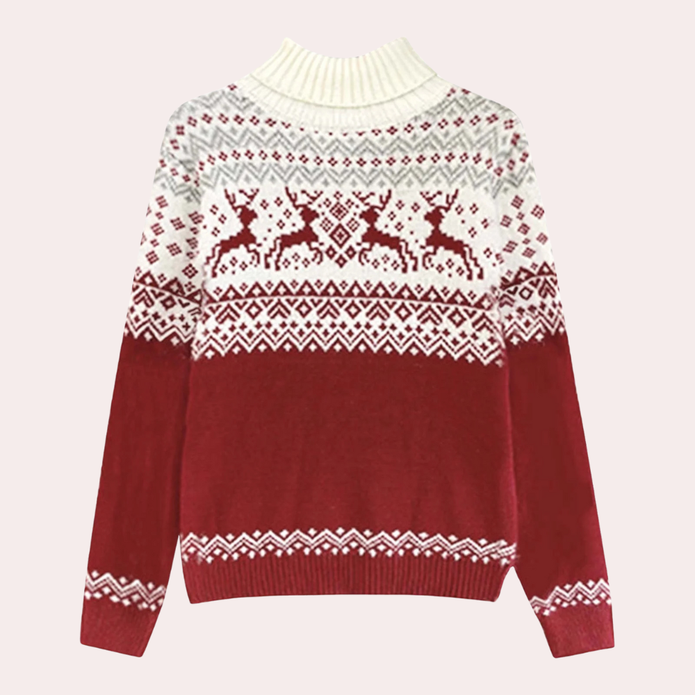 An elegant Christmas jumper for women with a touch of style