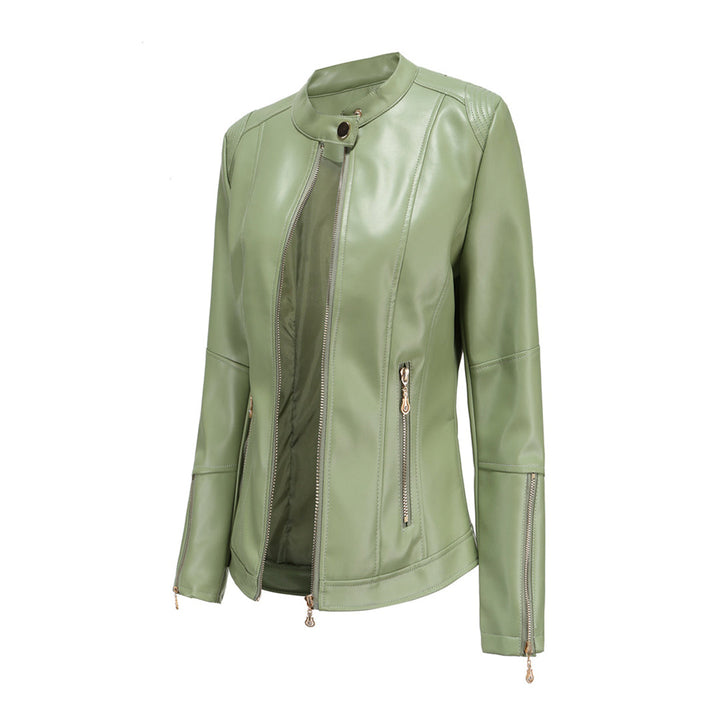 FRANICA - Elegant leather jacket in a classic design