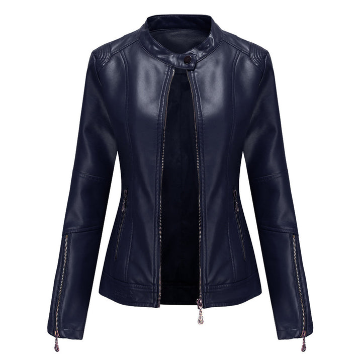FRANICA - Elegant leather jacket in a classic design