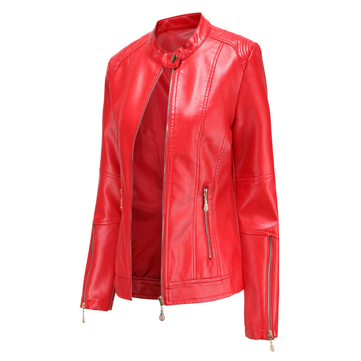 FRANICA - Elegant leather jacket in a classic design