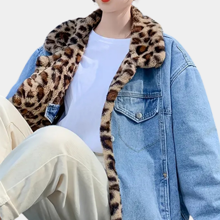 Women's stylish denim winter coat CALISSA - The perfect combination of fashion and comfort!